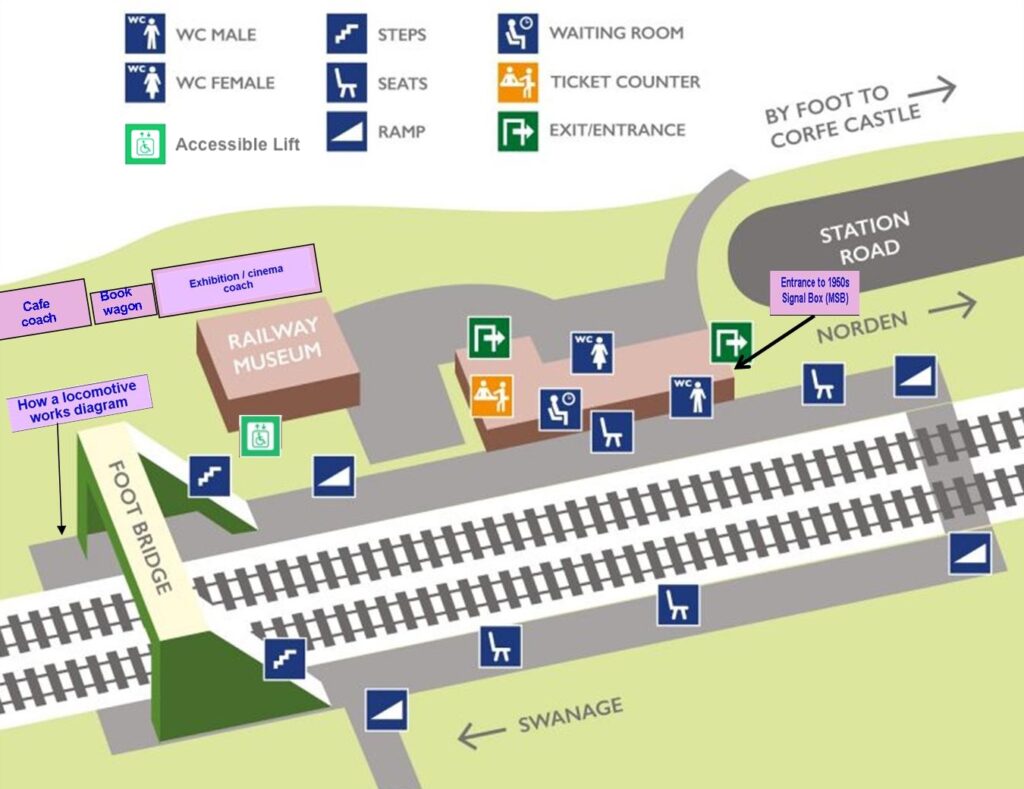 Corfe castle station map 3